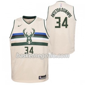 Canotte Uomo Milwaukee Bucks Giannis Antetokounmpo 34 Nike City Edition Swingman